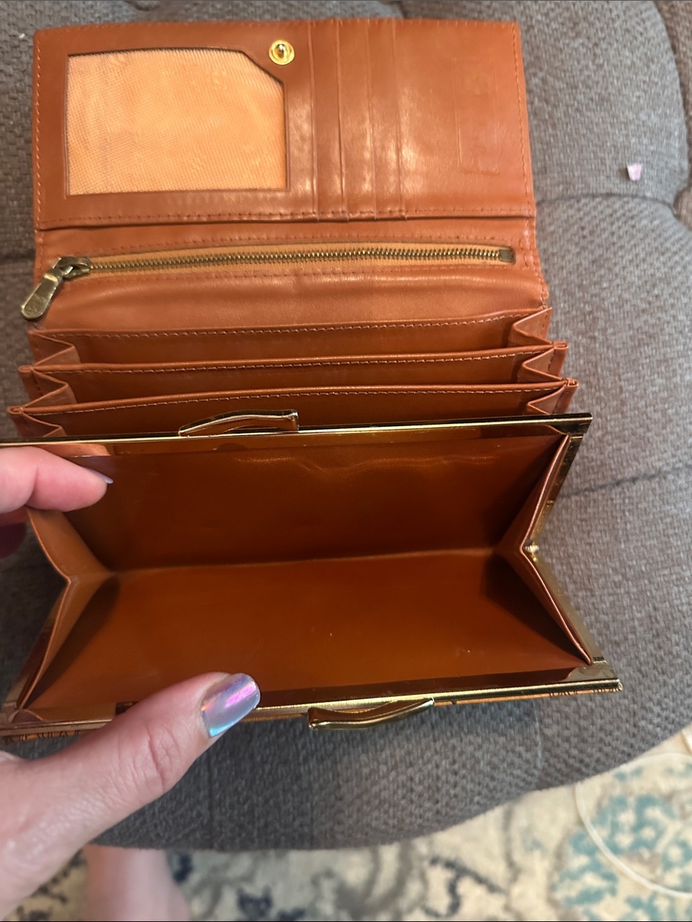 Amazing condition MCM cognac color wallet - Picture 9 of 10